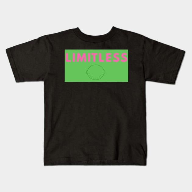 Limitless Lime Kids T-Shirt by aybe7elf